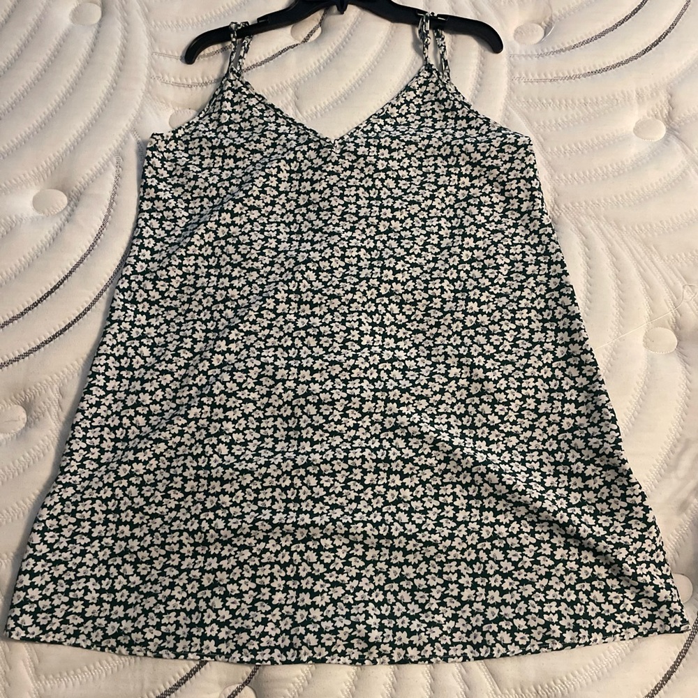 Green flowered dress from SHEIN